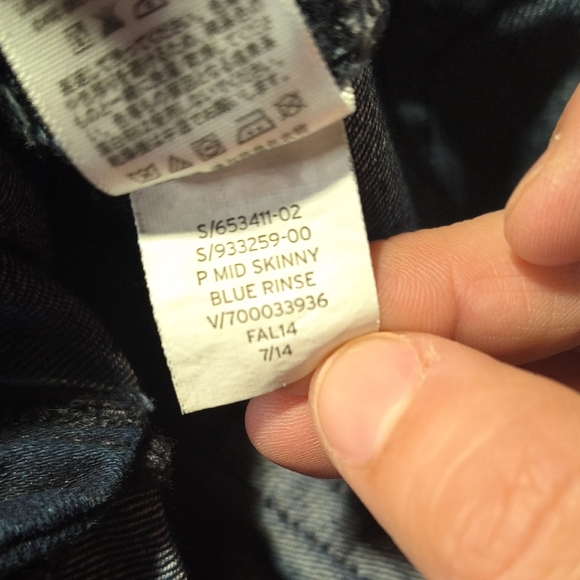 sac952 🧵GAP Mid Rise Skinny Fit Size 10 Woman's Jeans - Picture 7 of 7